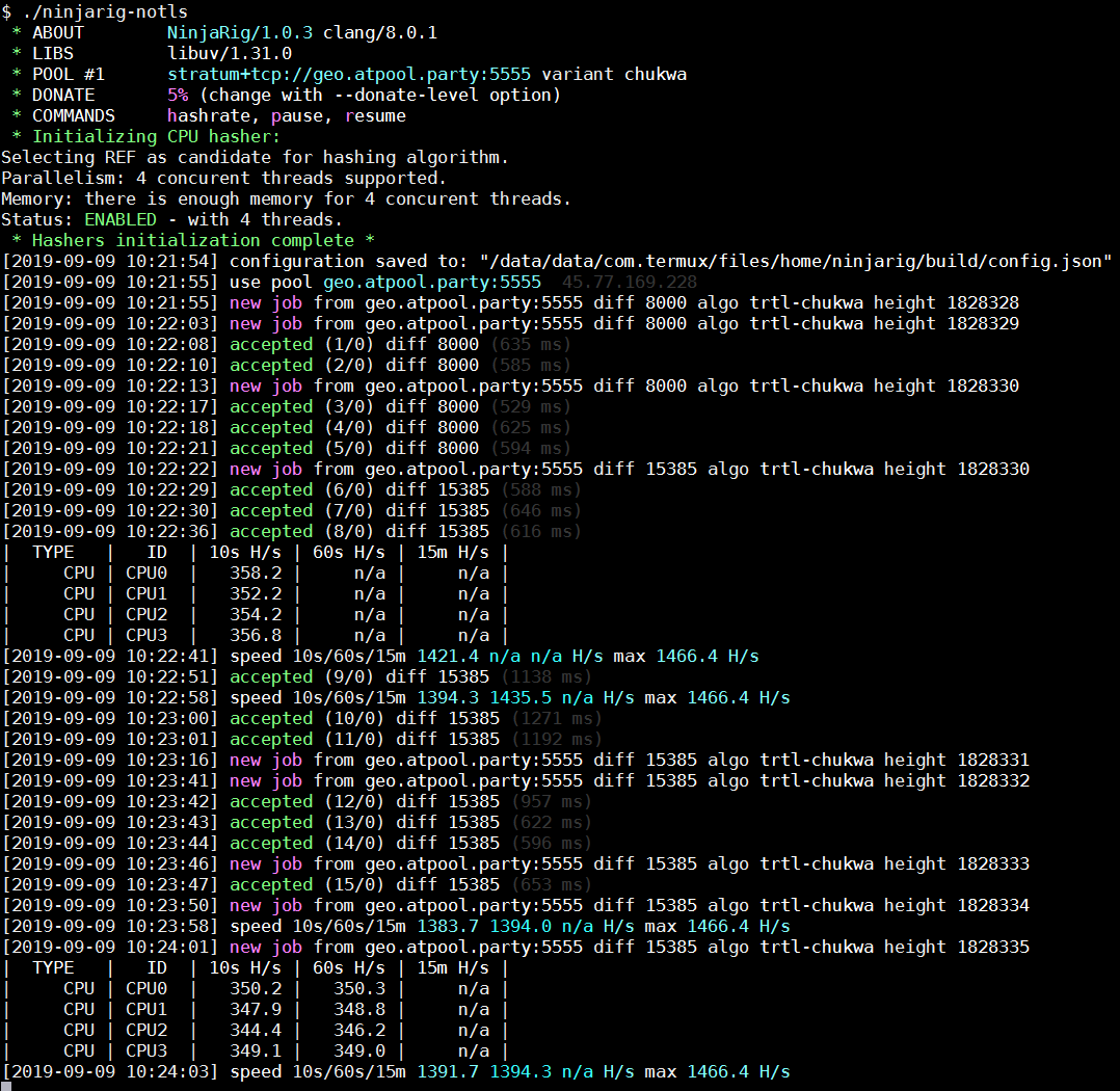termux-miner